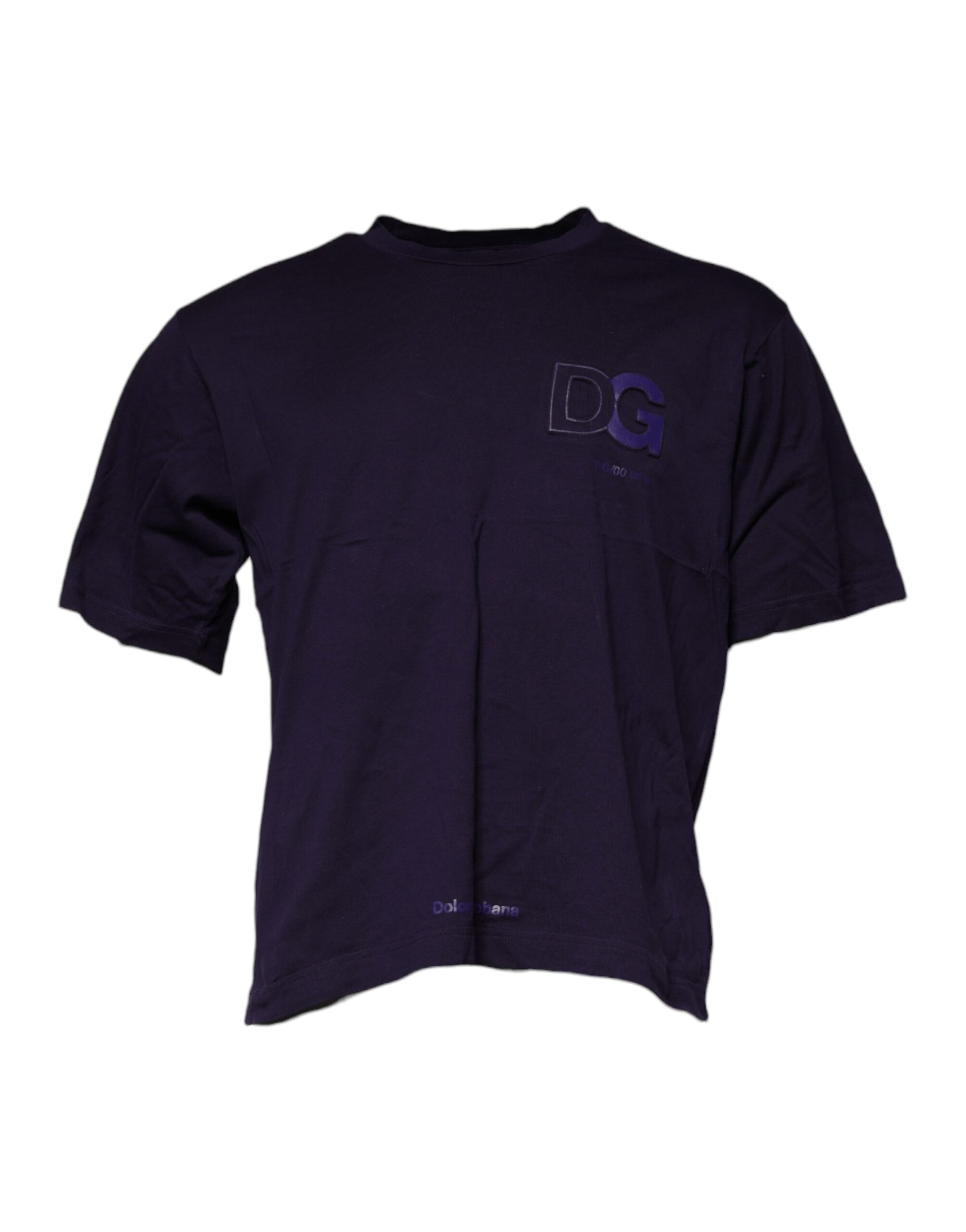 The shirt is black with a logo on the front