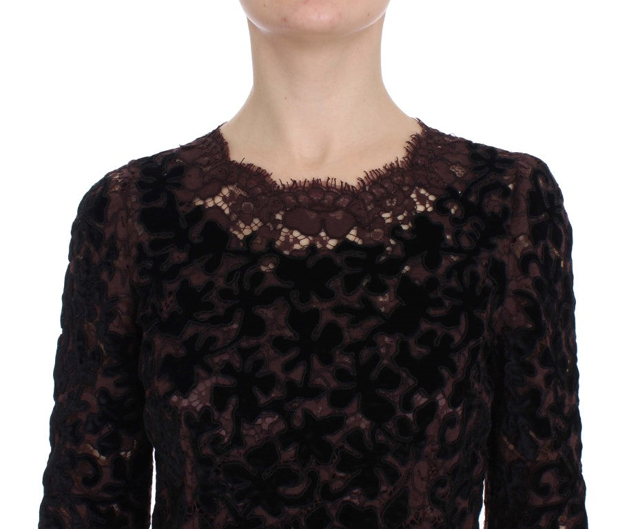 Black lace dress on a mannequin