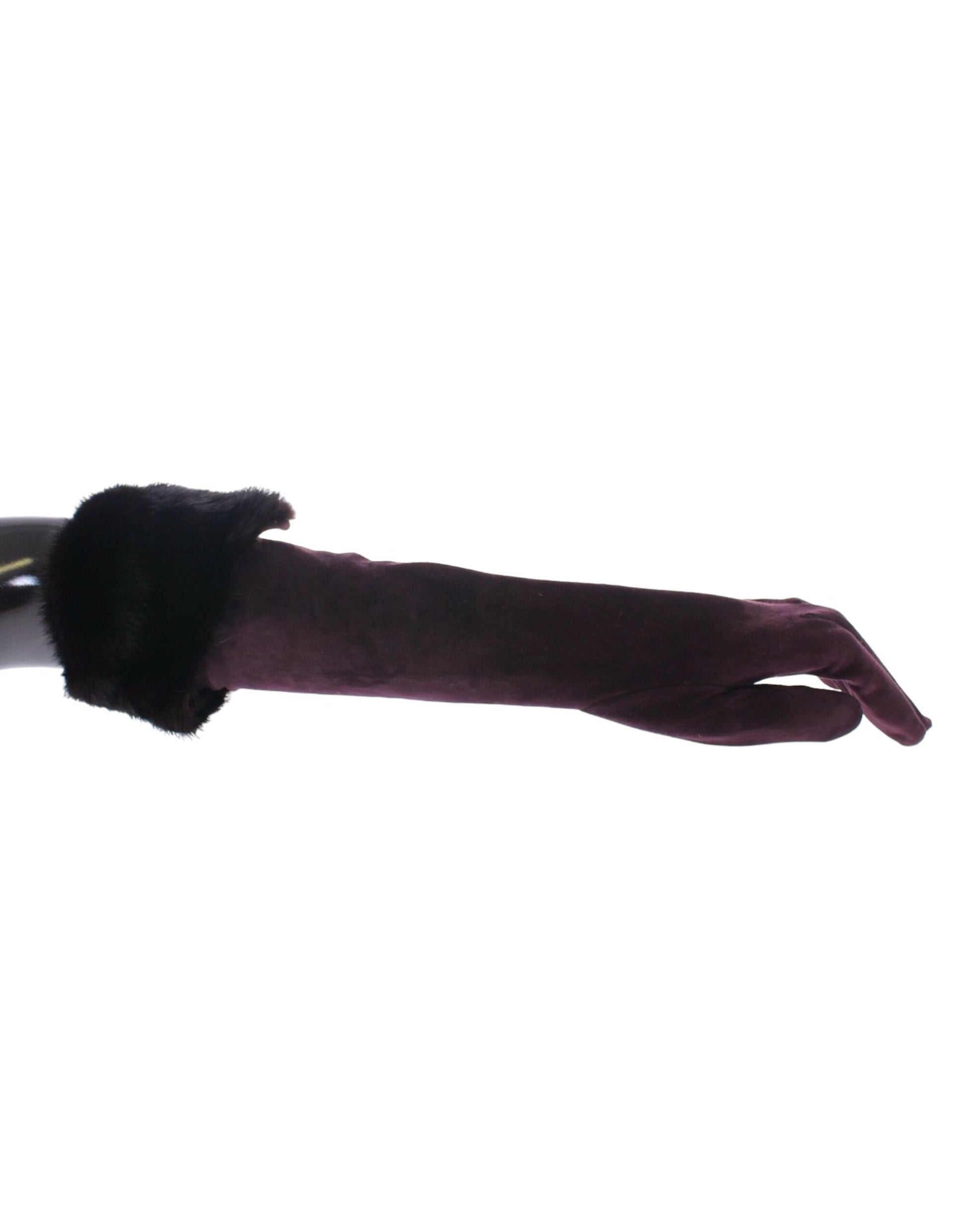 Fur lined umbrella handle
