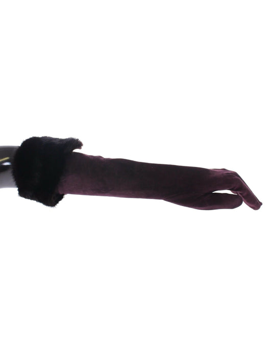 Fur lined umbrella handle