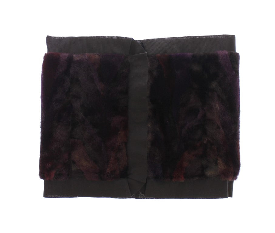 Purple velvet fabric panel