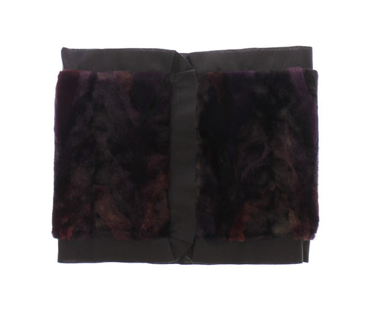 Purple velvet fabric panel