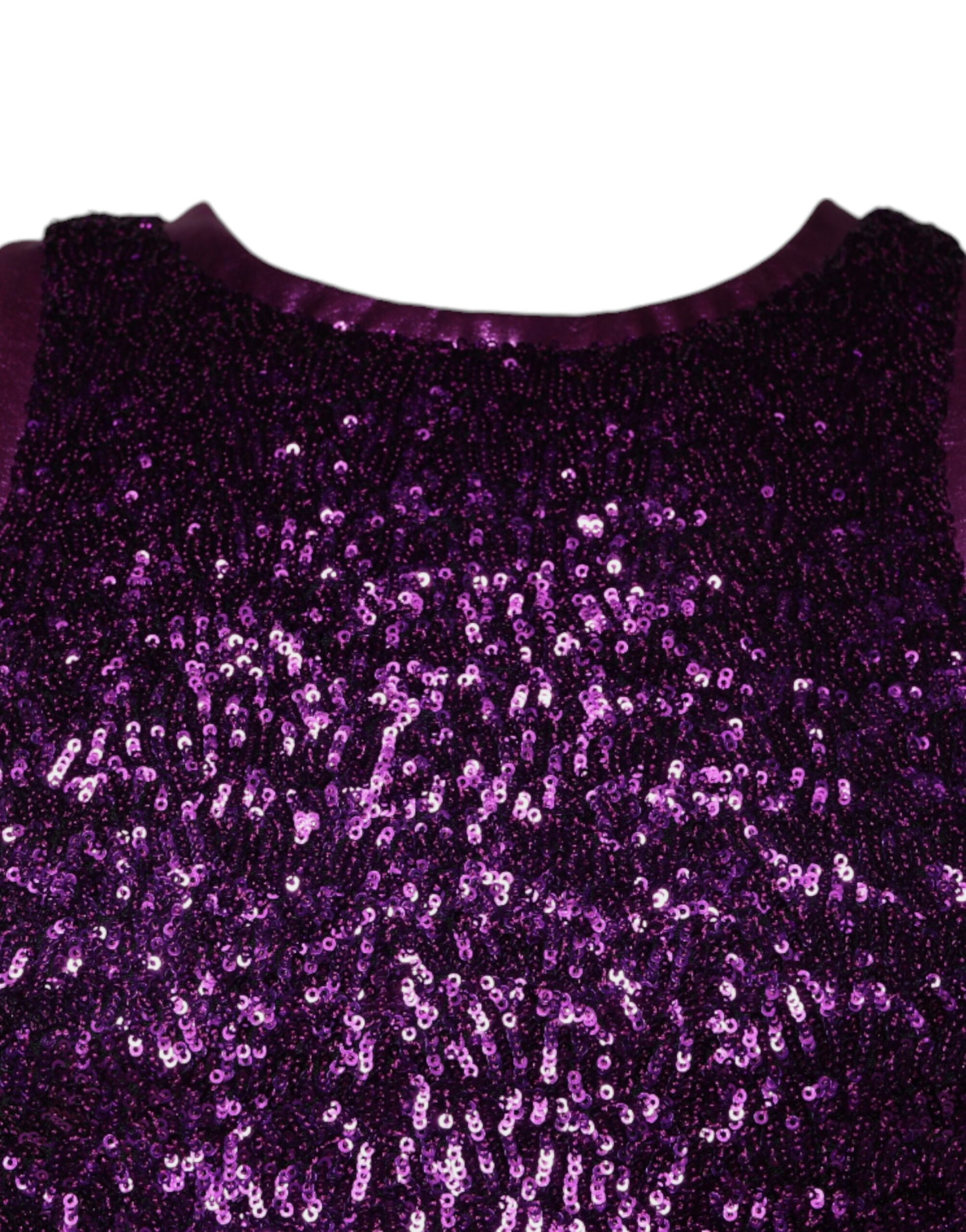 Purple sequined top