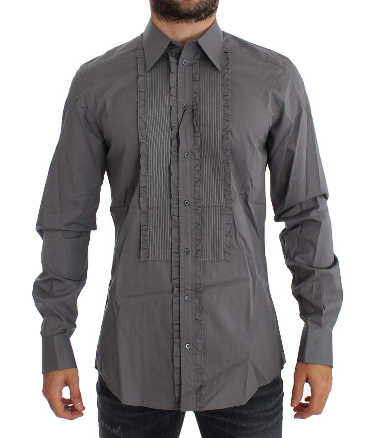 Long sleeve shirt with button down collar