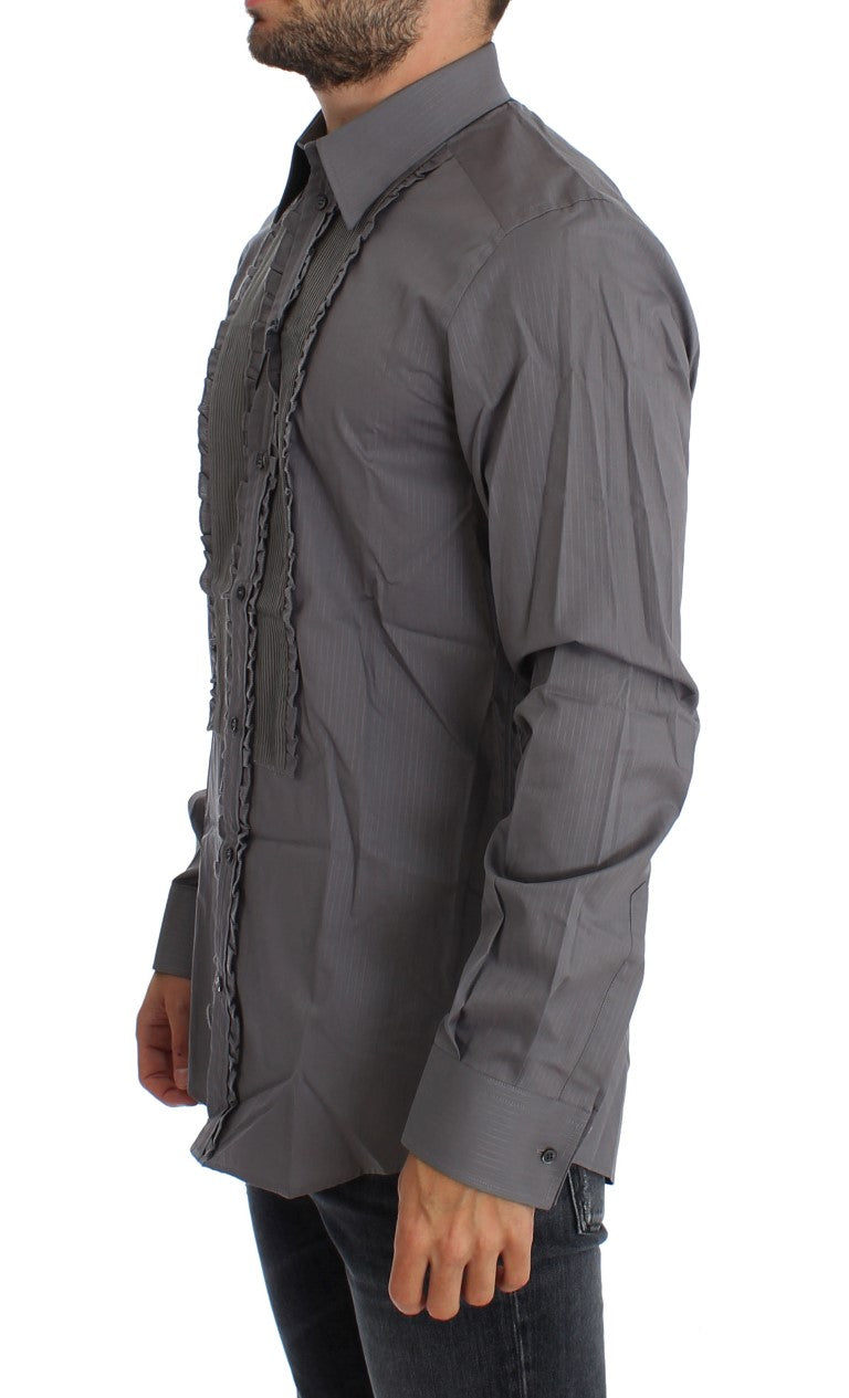 Men's long sleeve shirt with lace up detailing