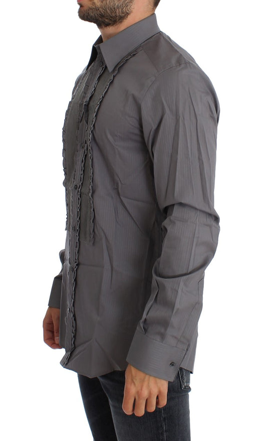 Men's long sleeve shirt with lace up detailing