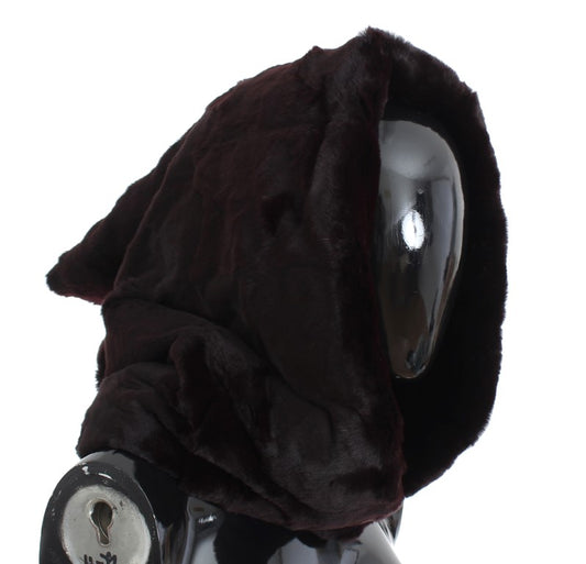 Robot wearing a hooded cloak
