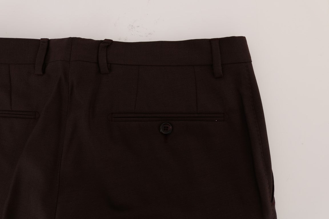 Pair of black dress pants on a table