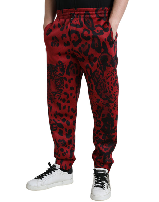 Leopard print pants on a mannequin