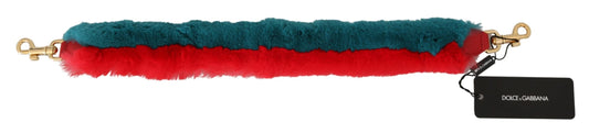 Red and green tassel keychain