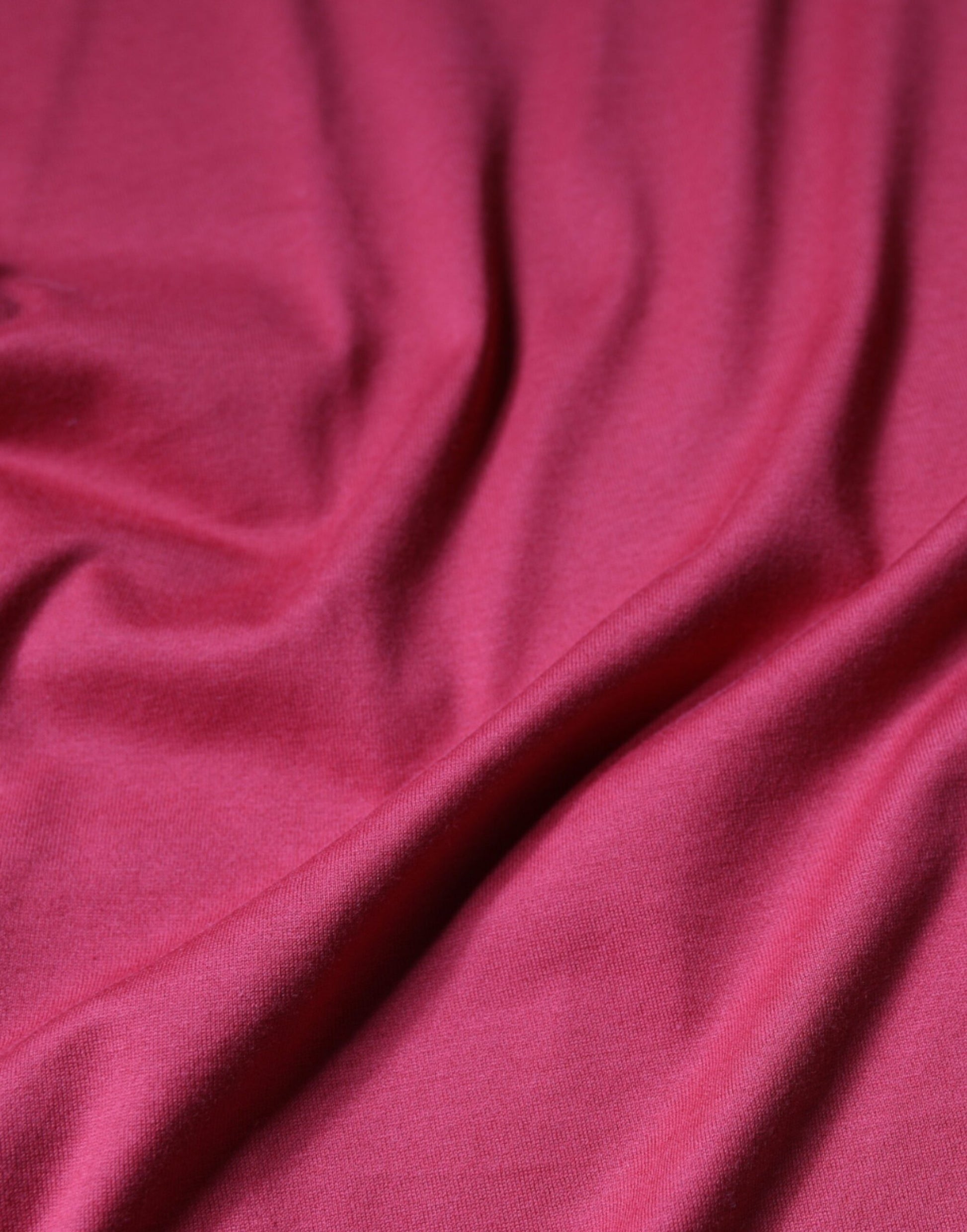 Red fabric on a table