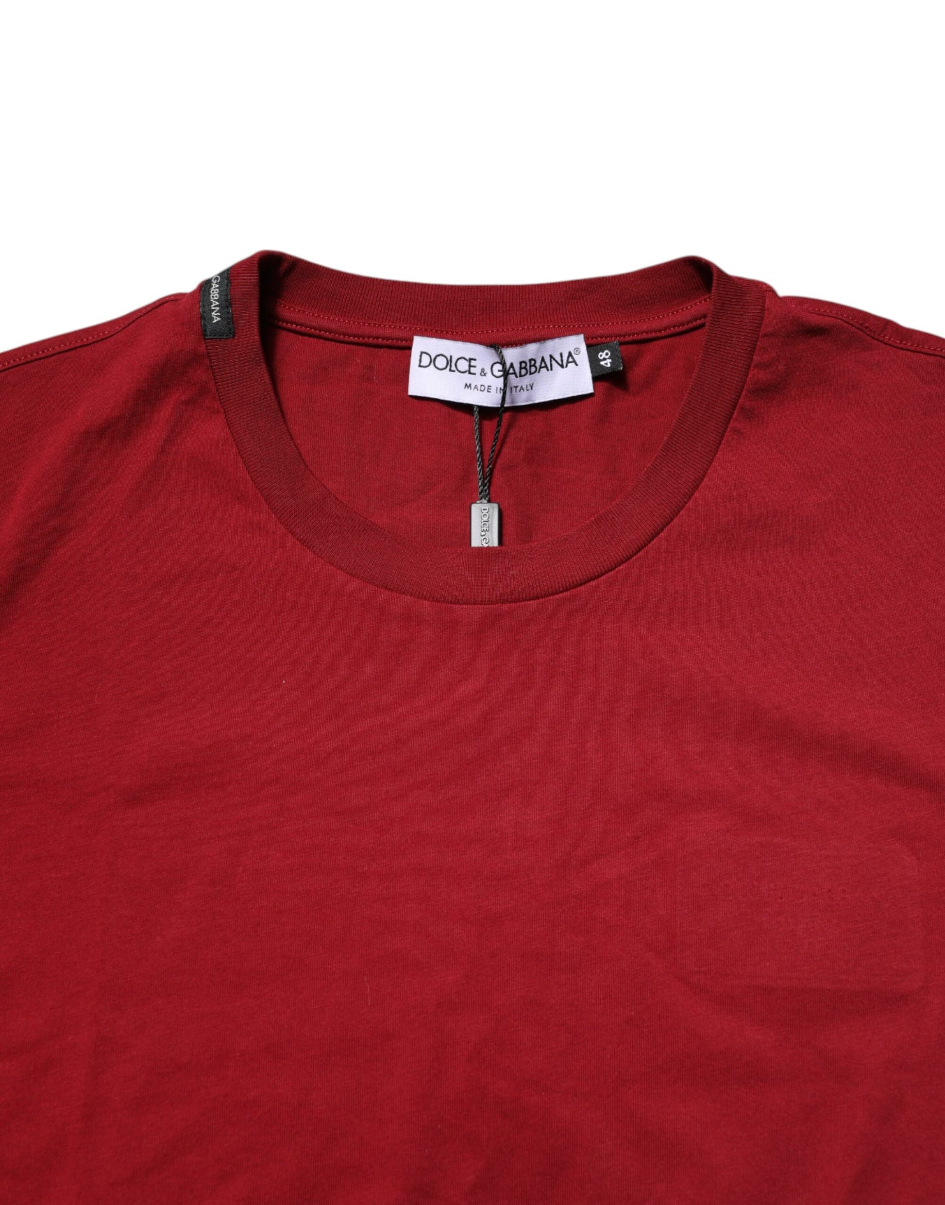 Red t-shirt on hanger