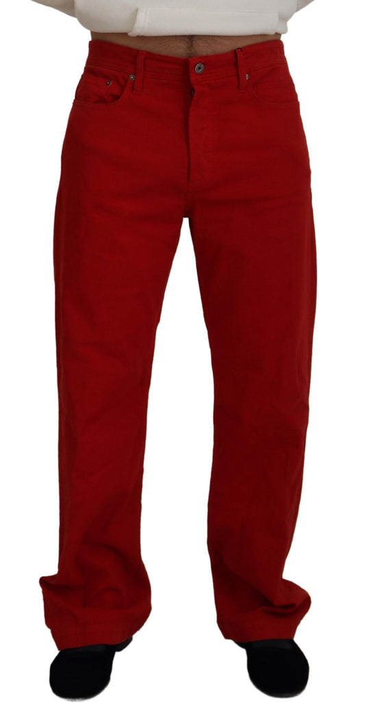 Red pants on a mannequin