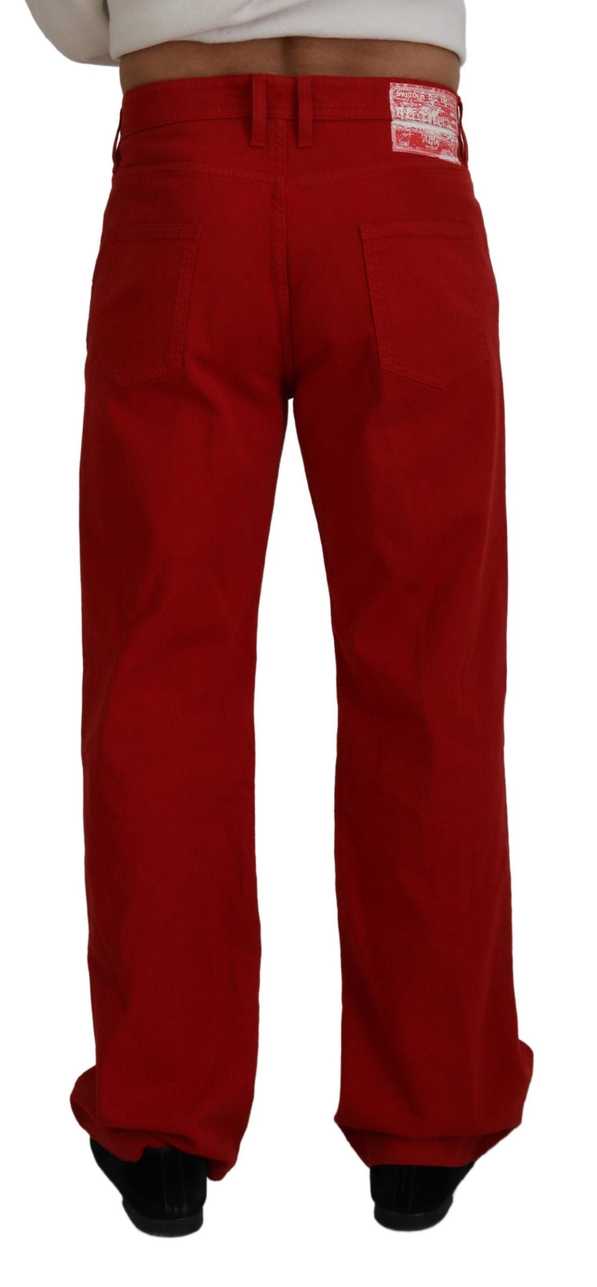 Red pants on a mannequin