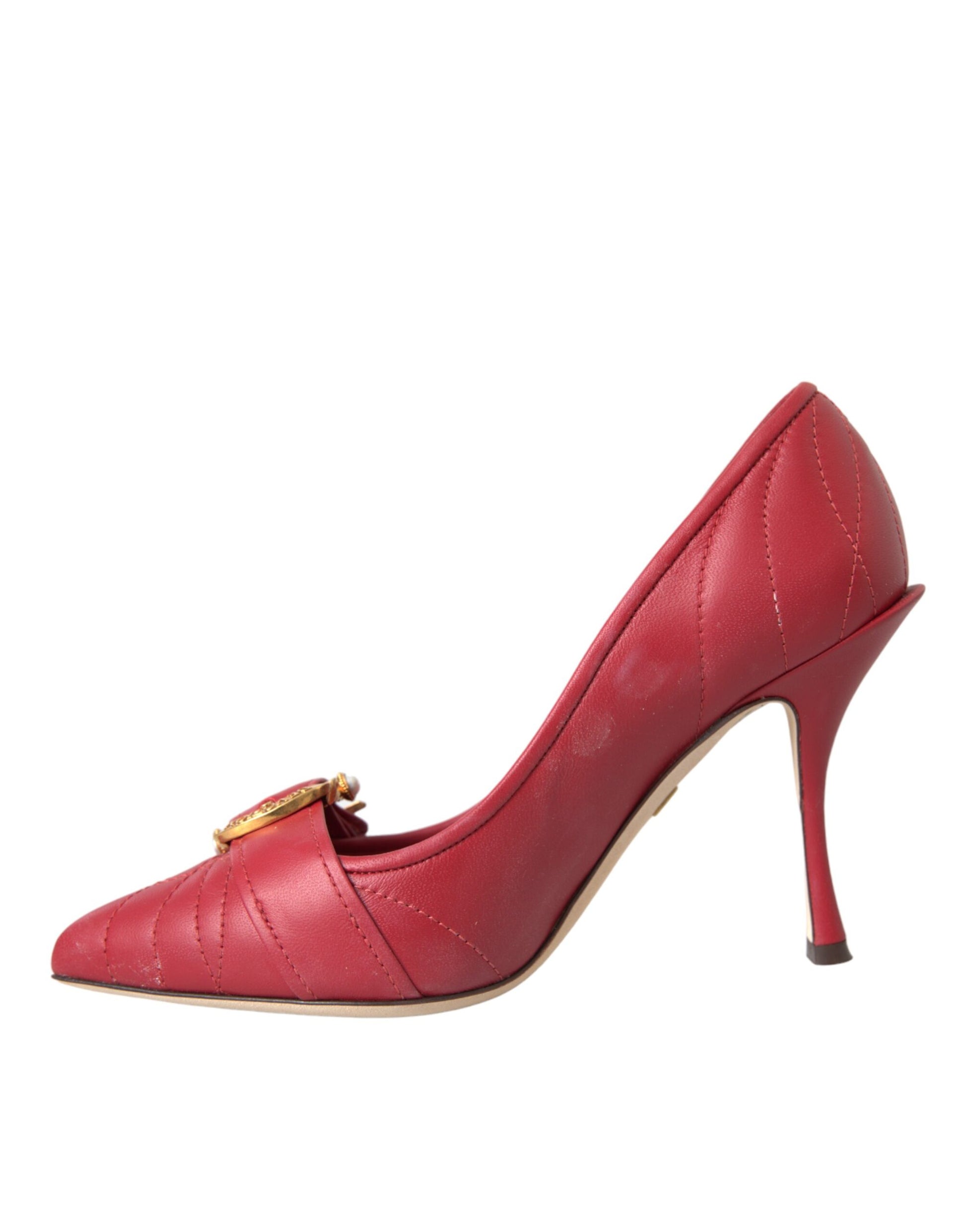 Red high heel shoe with stiletto heel