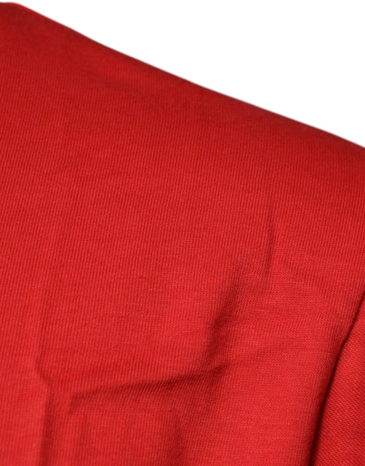 Red fabric with a slight sheen