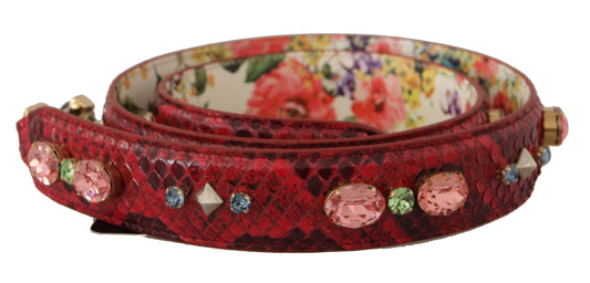 Colorful bracelet with red beads and clear stones