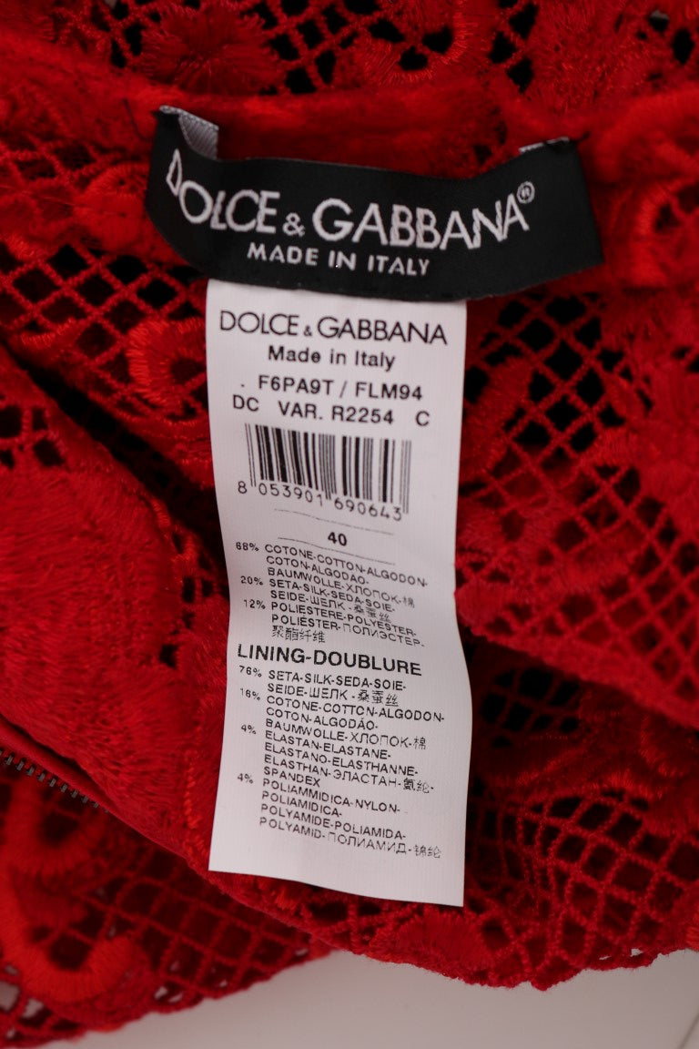 Red lace bra in package
