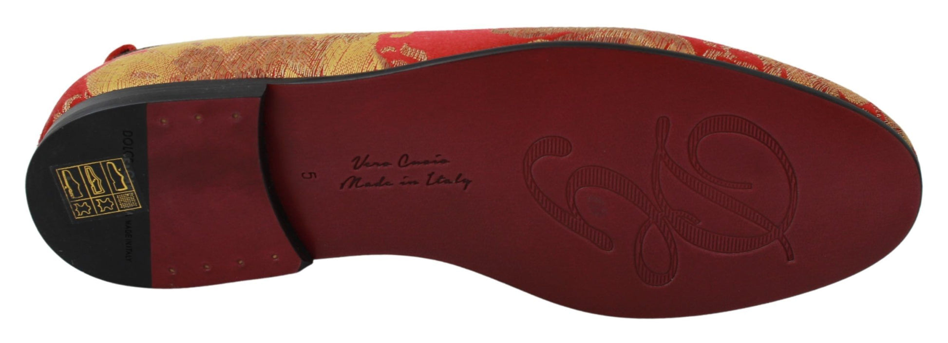 Red and black snowboard with yellow logo