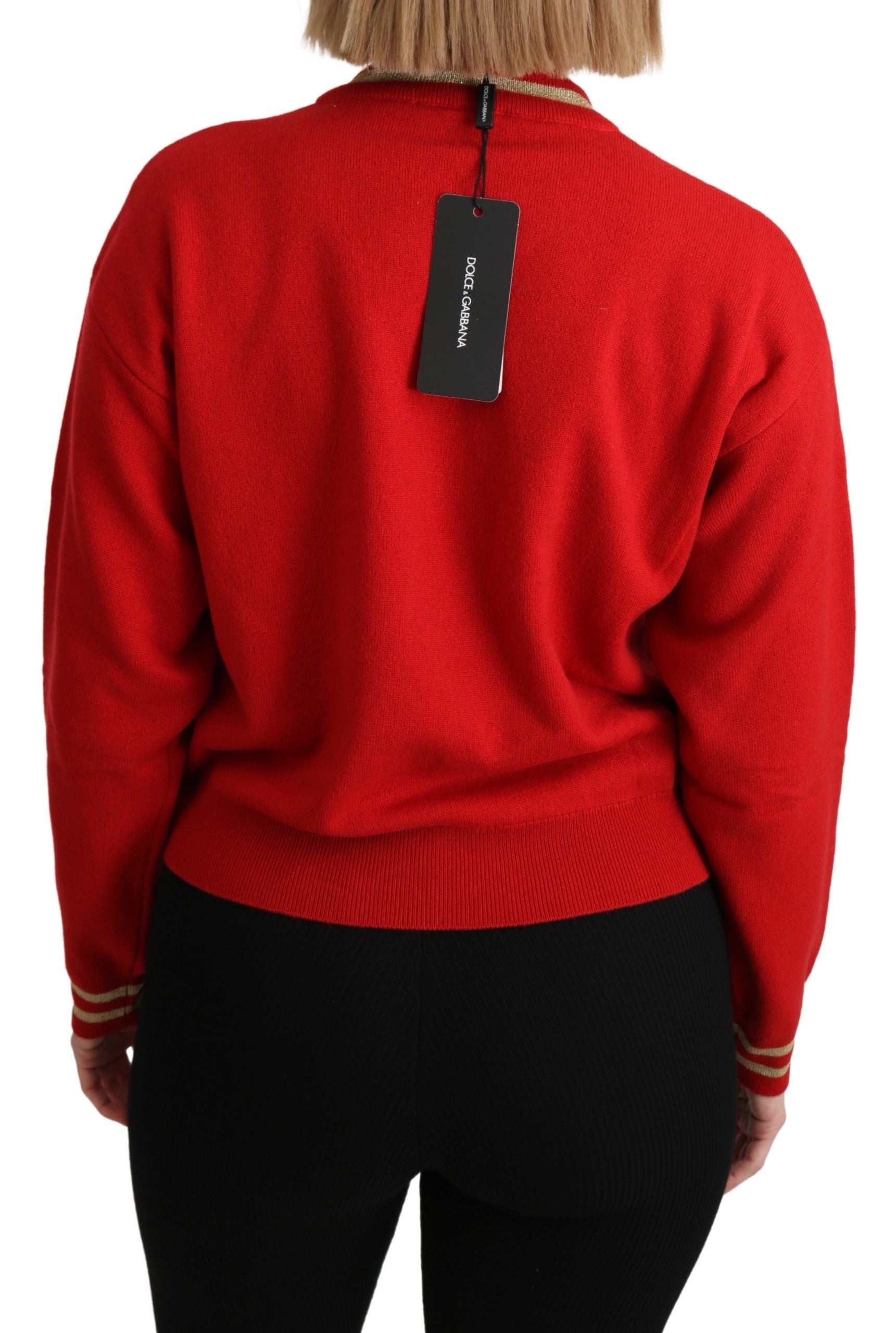 Red sweater on a person