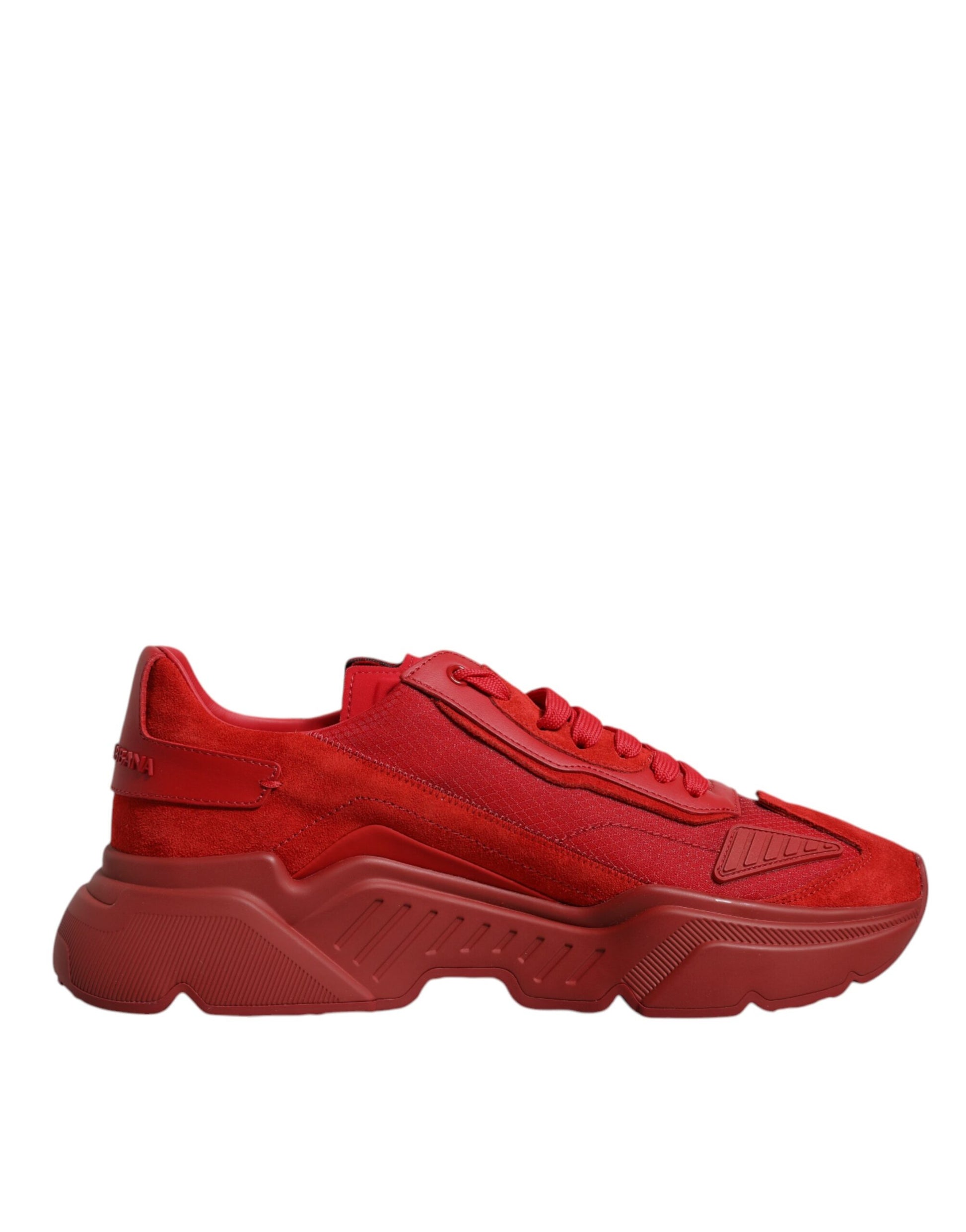 Red sneaker on white background
