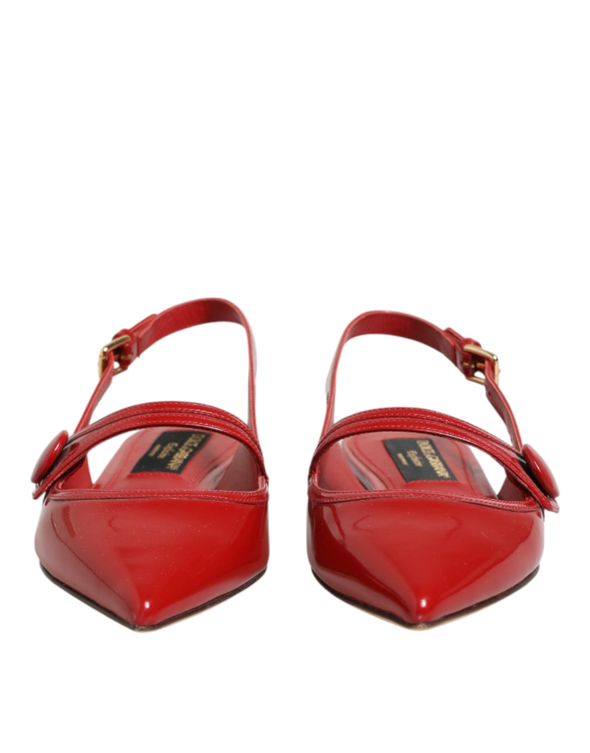Red high heel shoes
