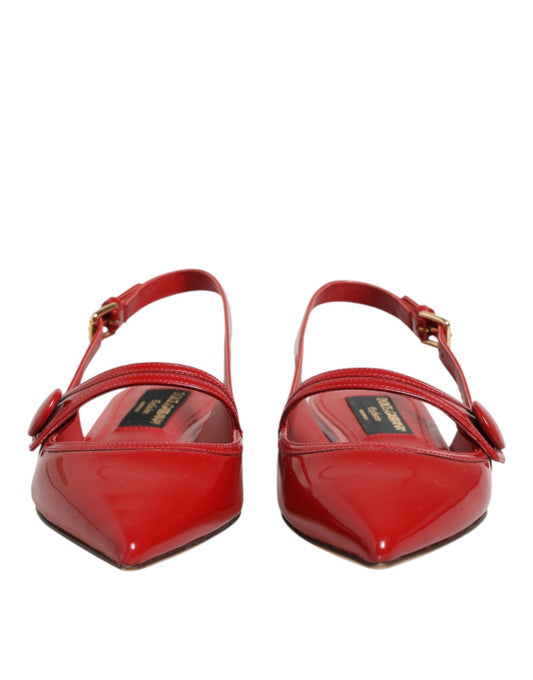 Red high heel shoes
