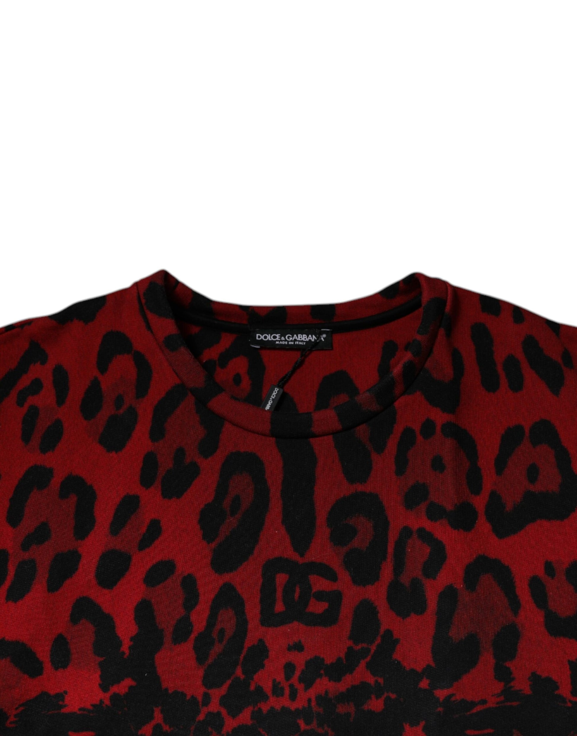 Leopard print sweater on hanger