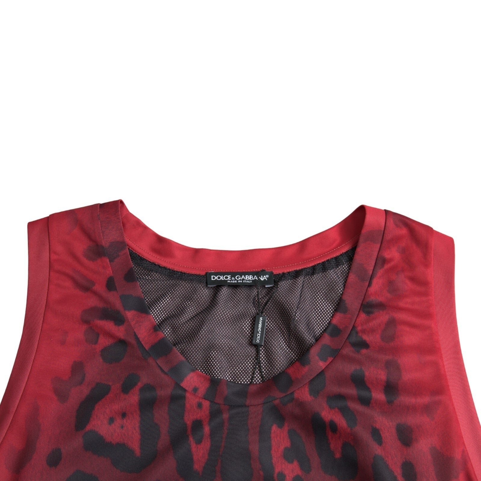 Red leopard print long sleeve shirt