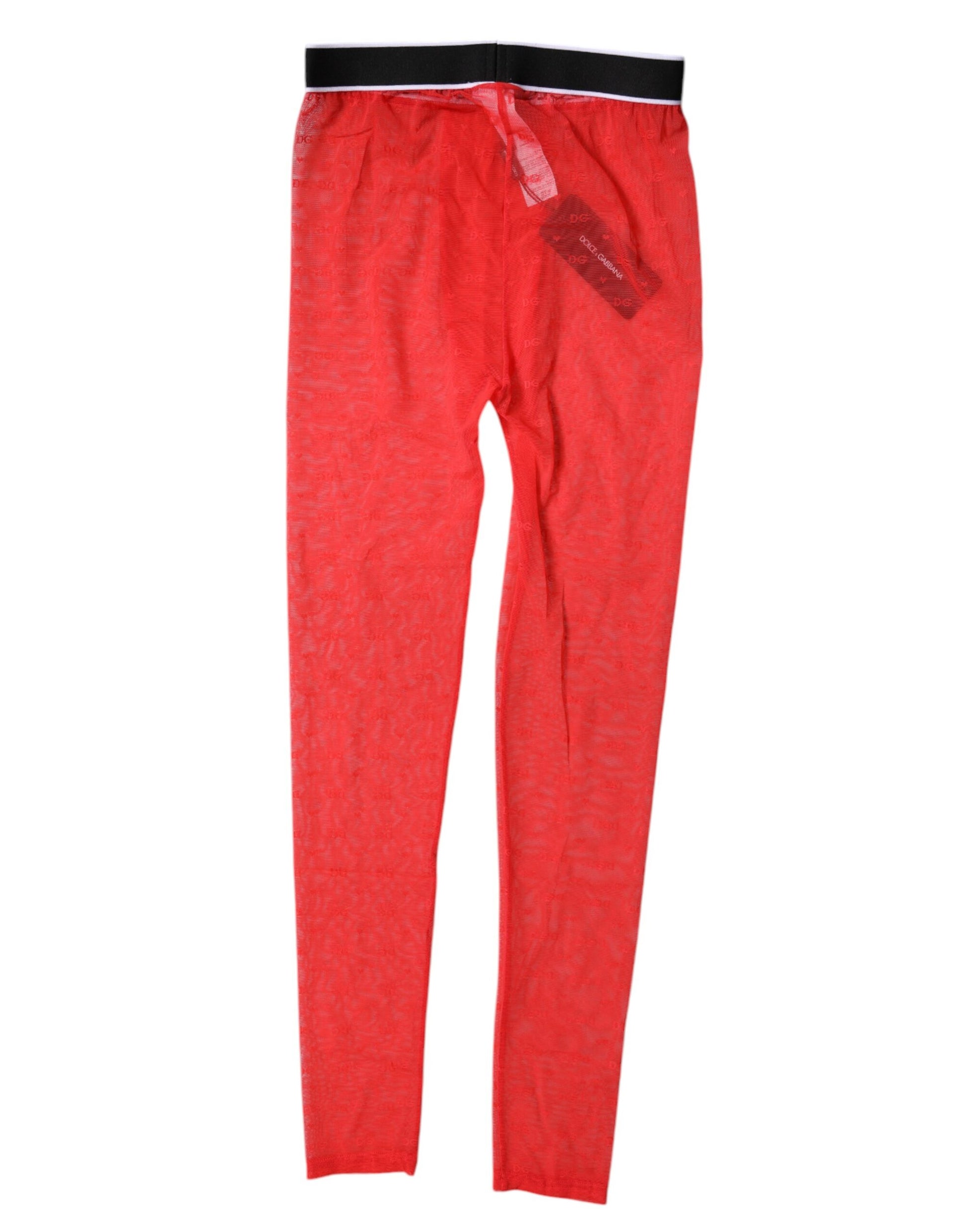 Red pants on a hanger