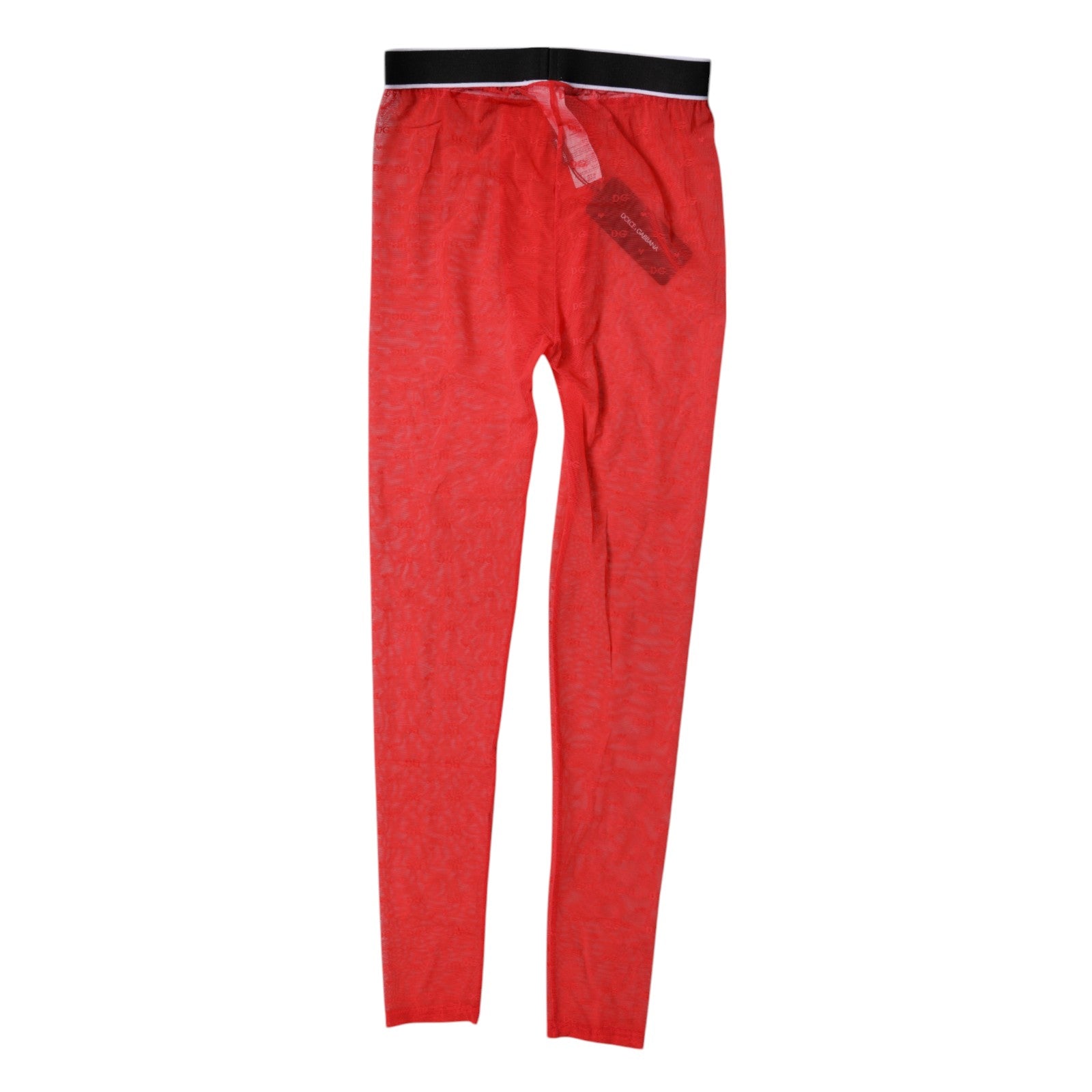 Red pants with black trim