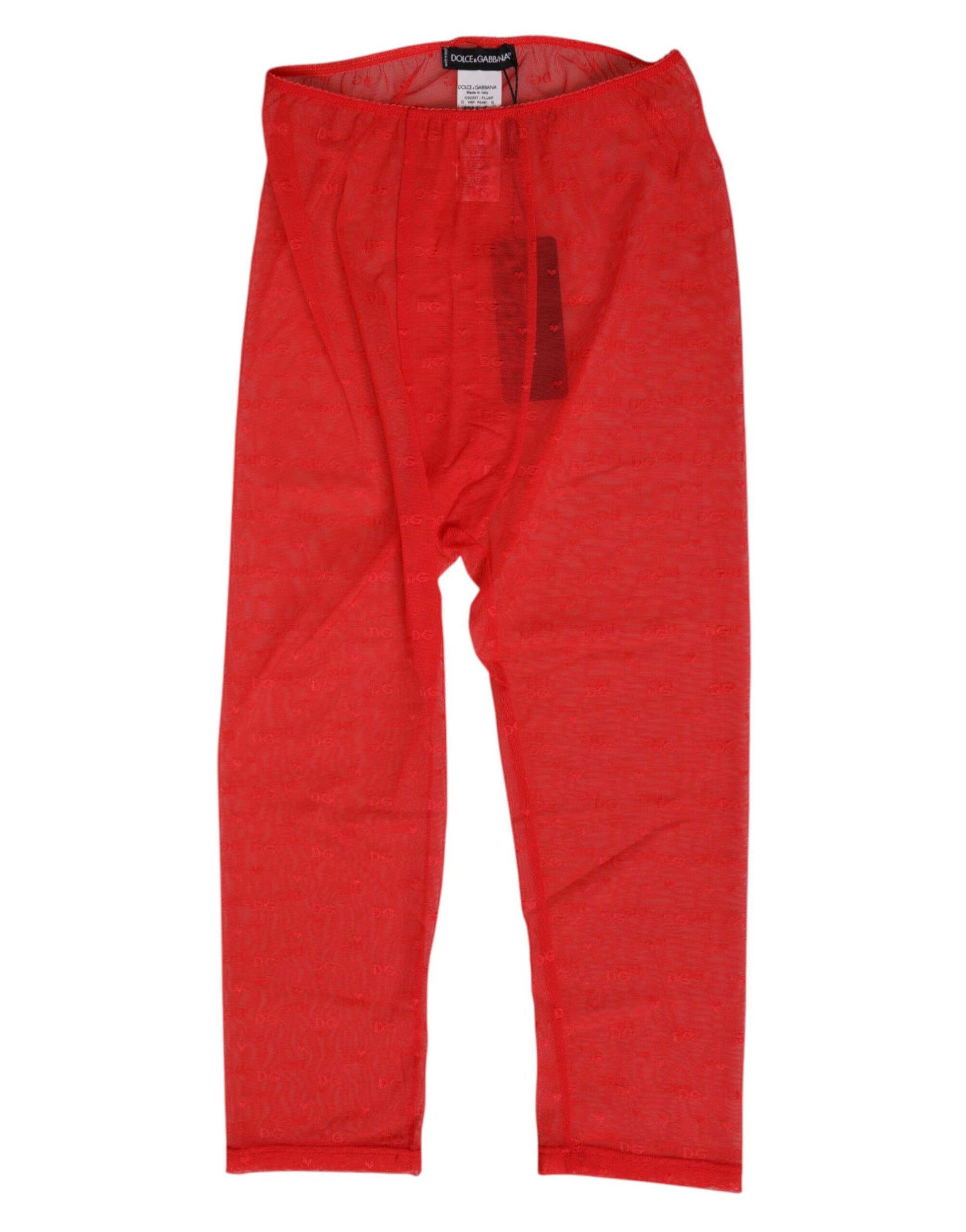 Red pants on hanger