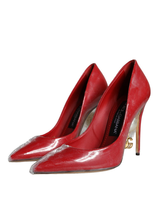 Red high heel shoes