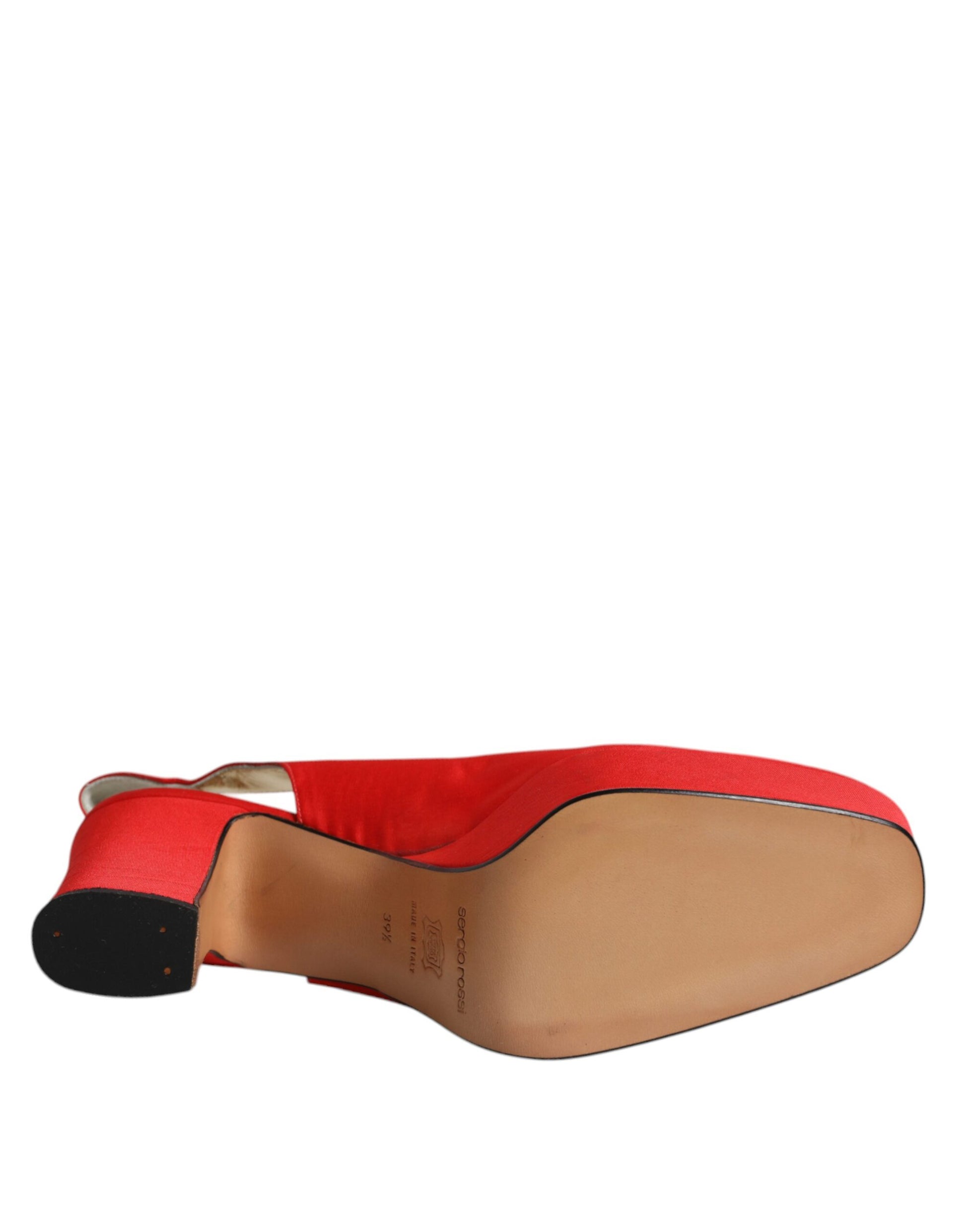 Red shoe on a white background