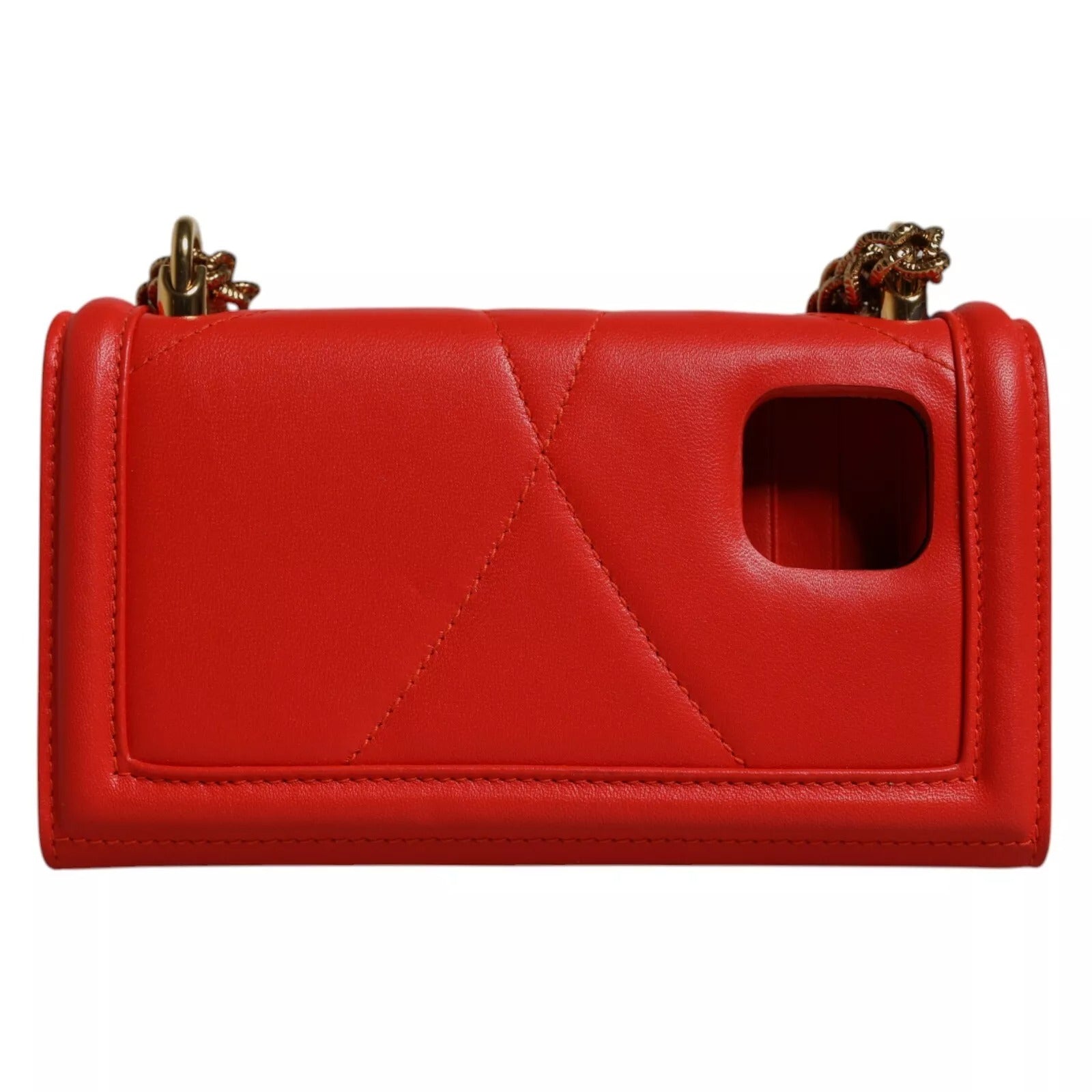 Red leather wallet with gold zipper pulls