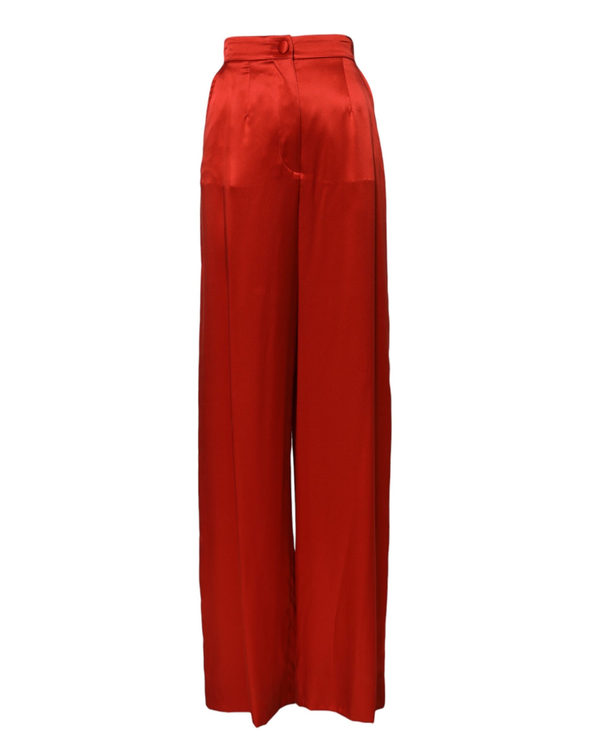 Red flared pants