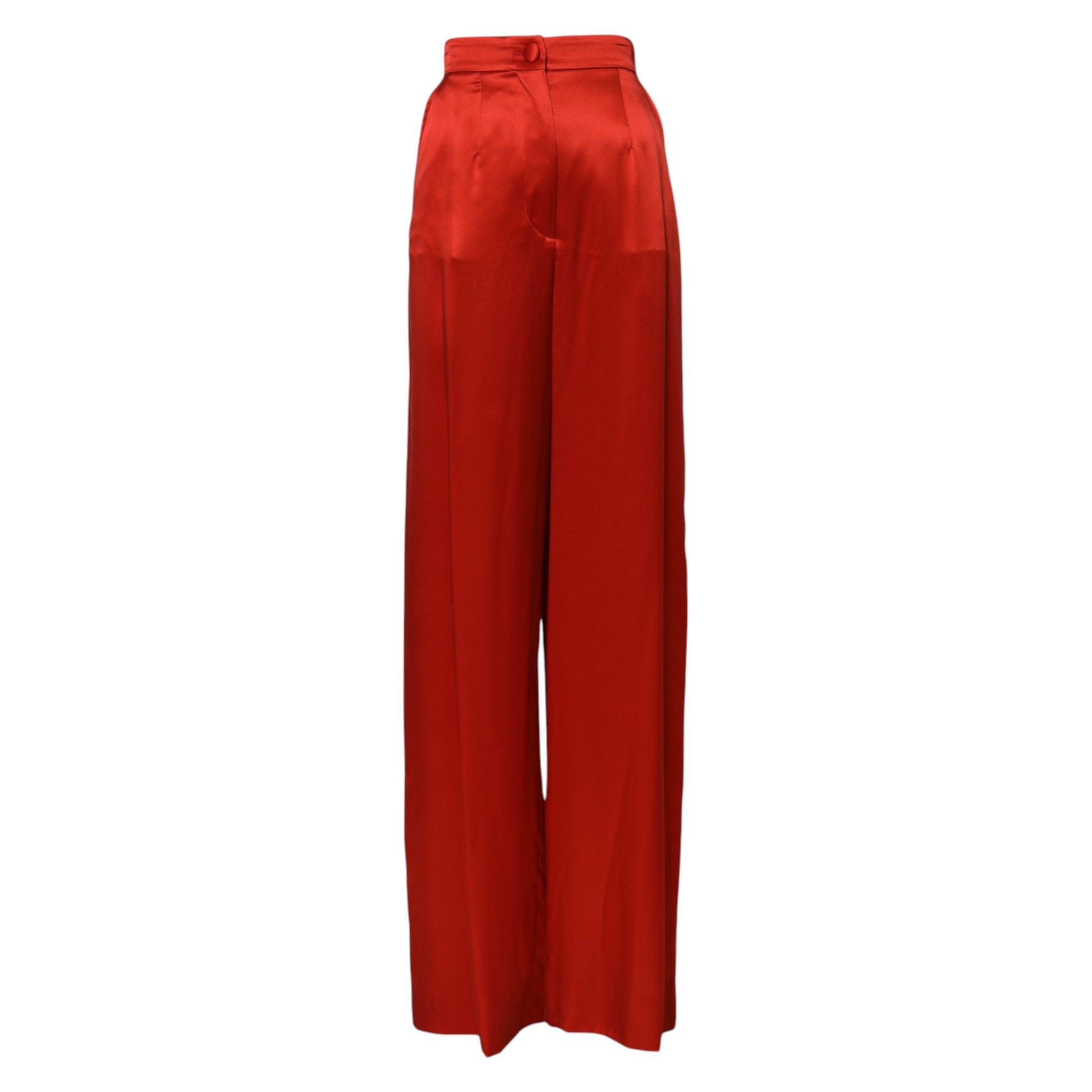 Red flared pants