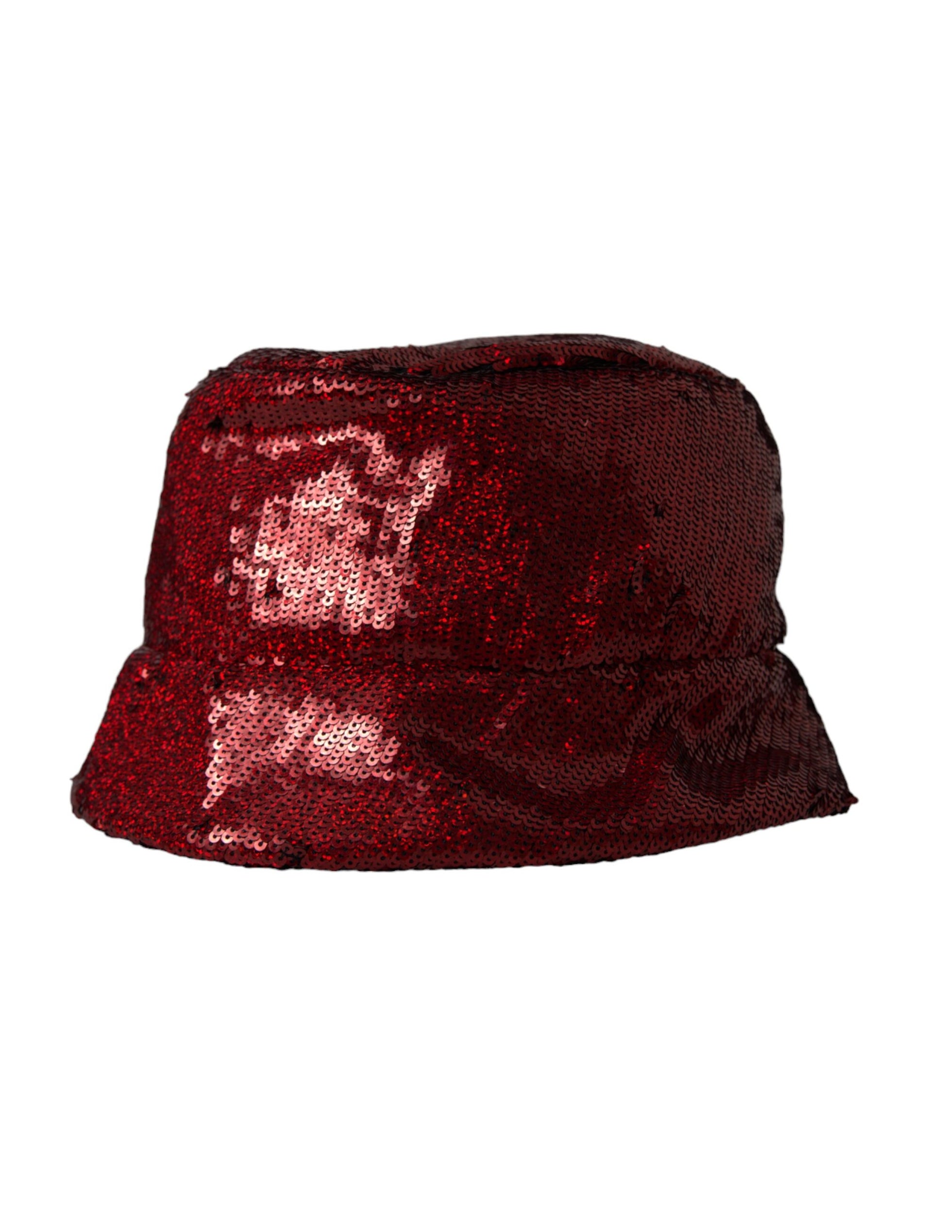 Red glittery bucket hat
