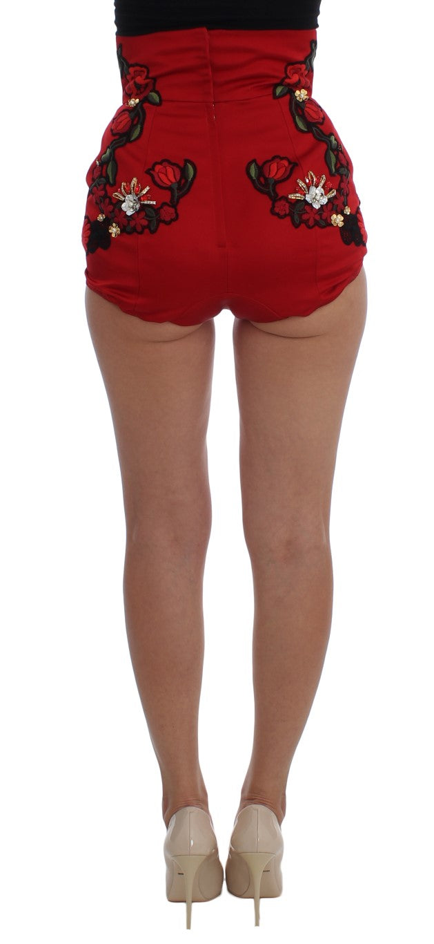 Shorts with floral pattern on waistband