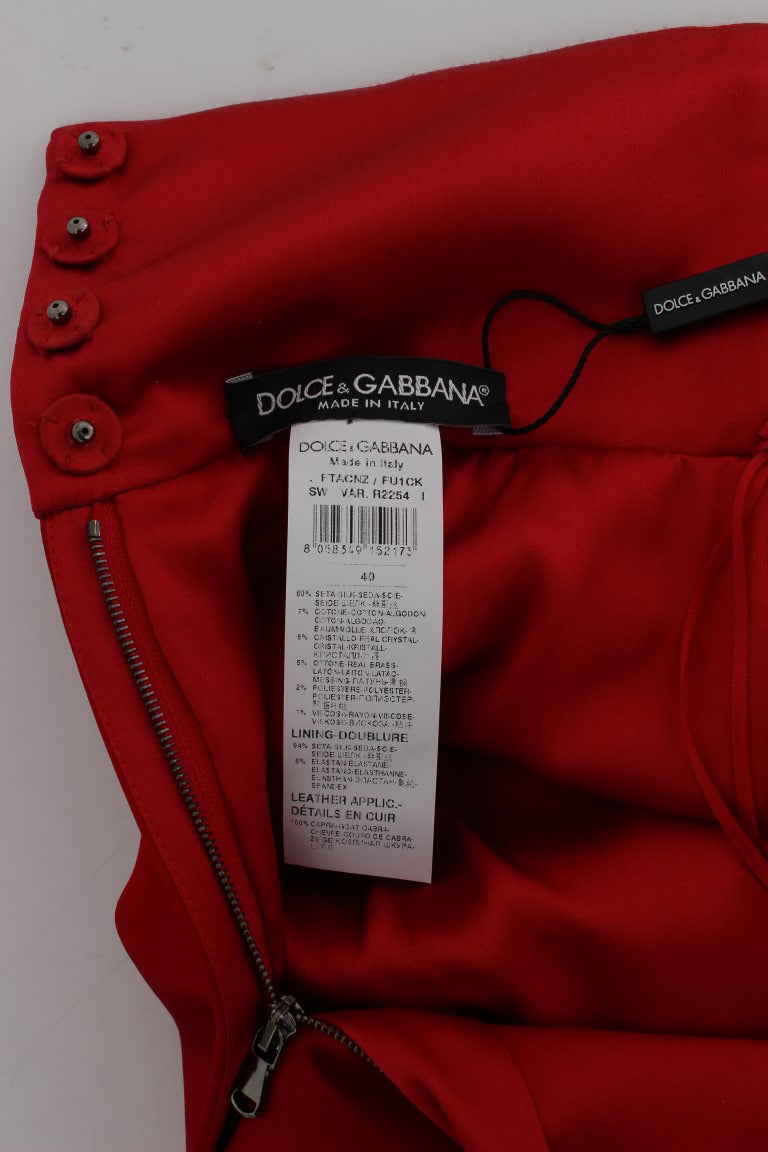 Red jacket with zipper on front