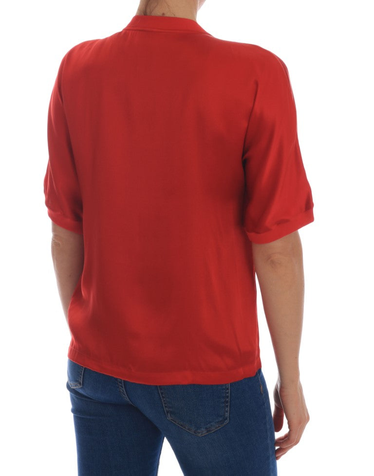 Red shirt on a person