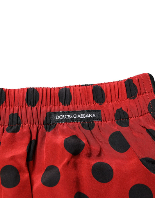 Red polka dot boxer shorts