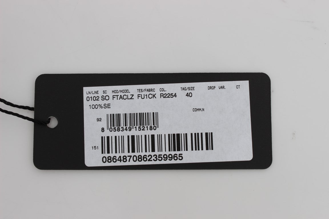 Black tag with white barcode and serial number