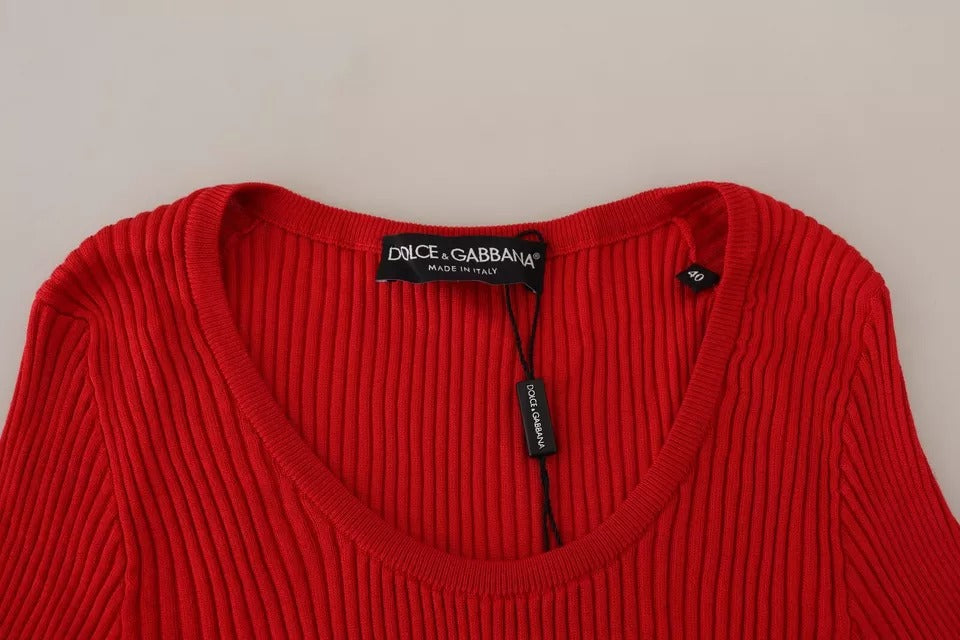 Red sweater on hanger