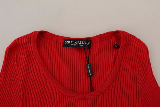 Red sweater on hanger