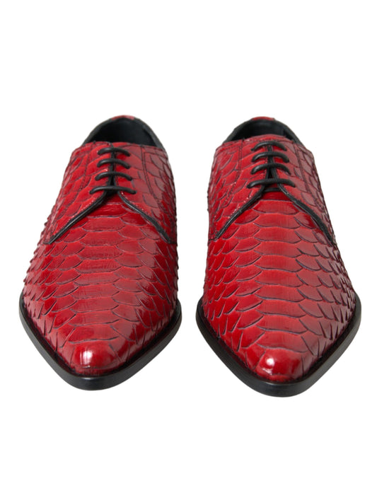 Red shoes with laces