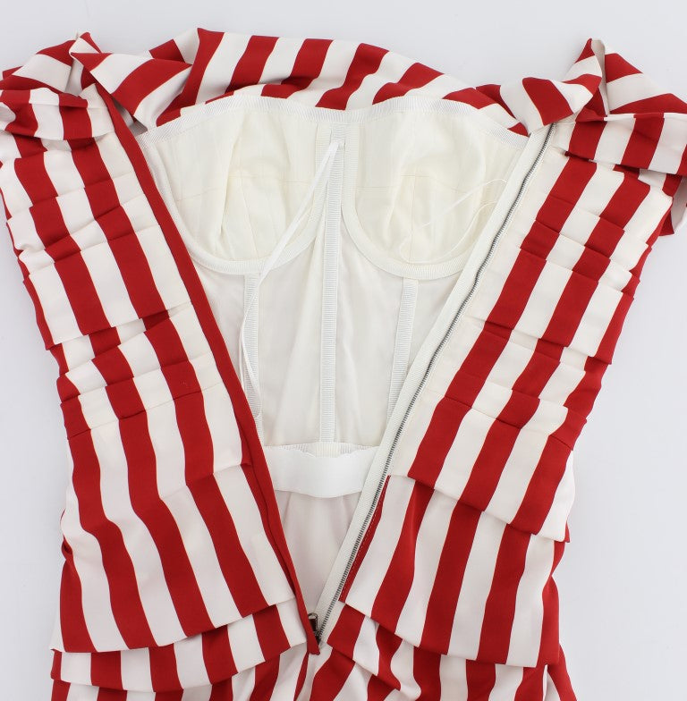 Red and white striped jacket