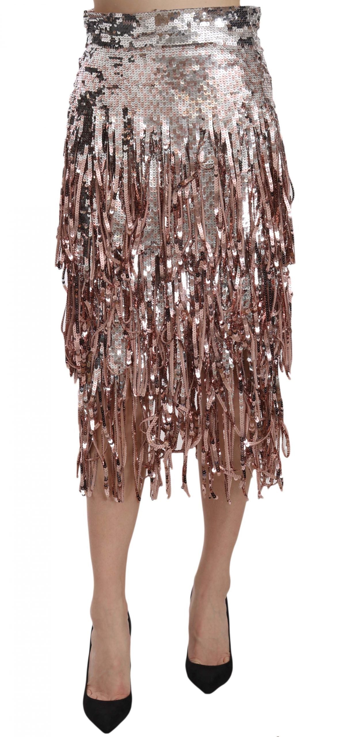 Fringe skirt with sequins