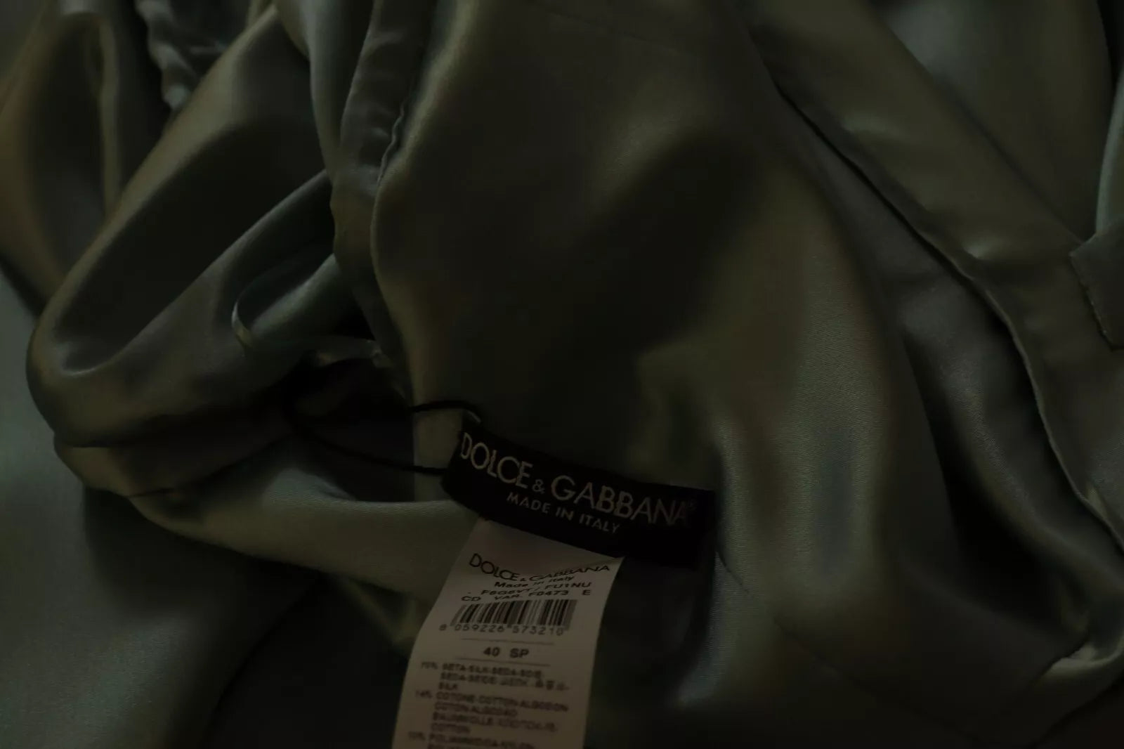 Clothes tagged with brand name
