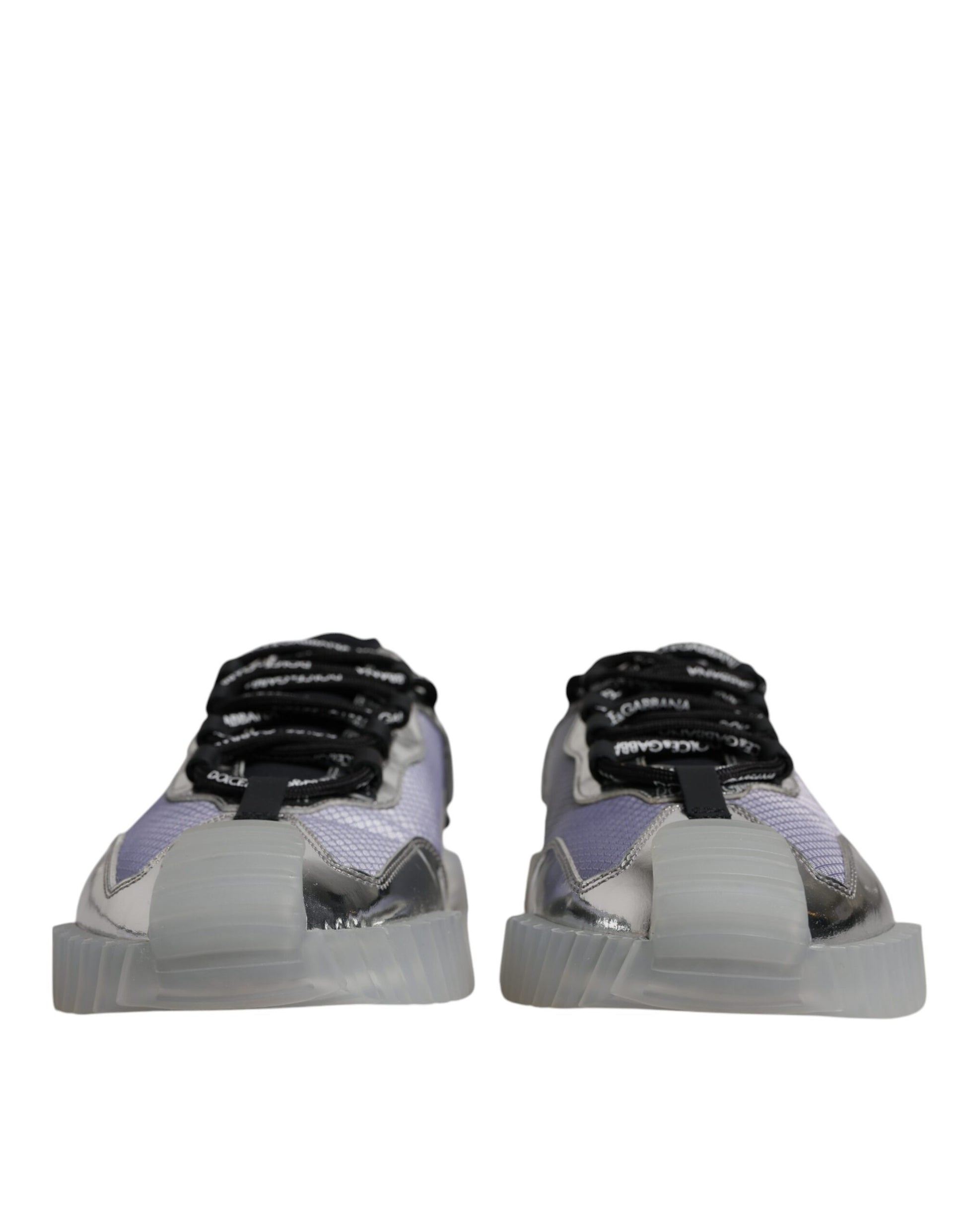 Pair of sneakers with black laces